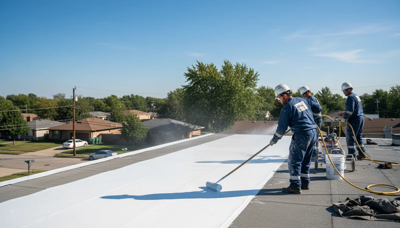 Commercial roof coating in Venus, PA near me